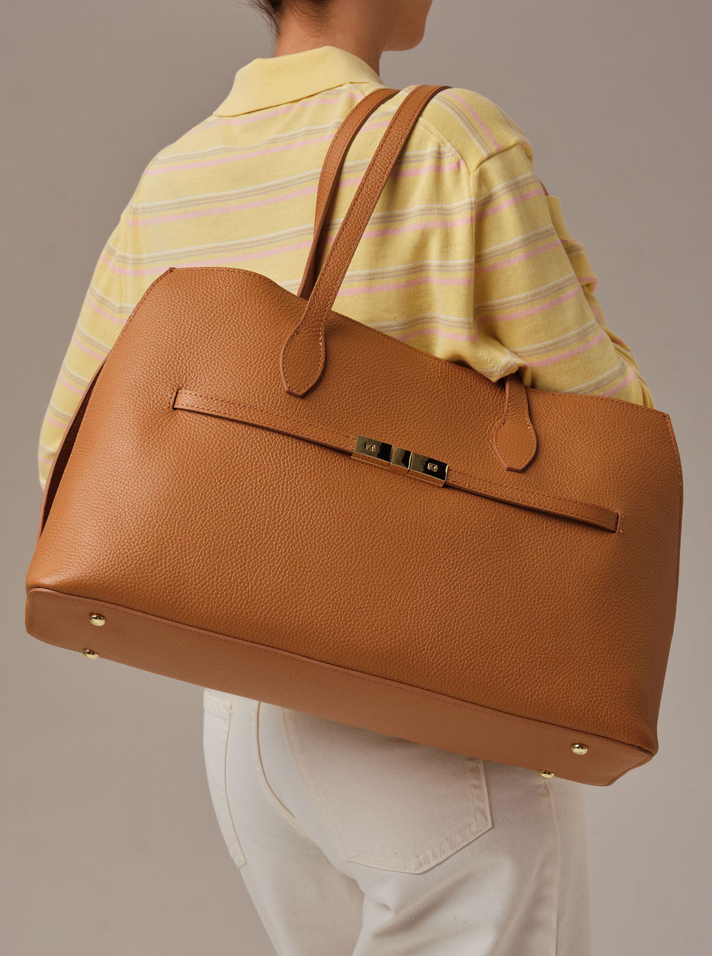 Кожаная сумка Bossy DBR 31382 коричневый лист  фото 5