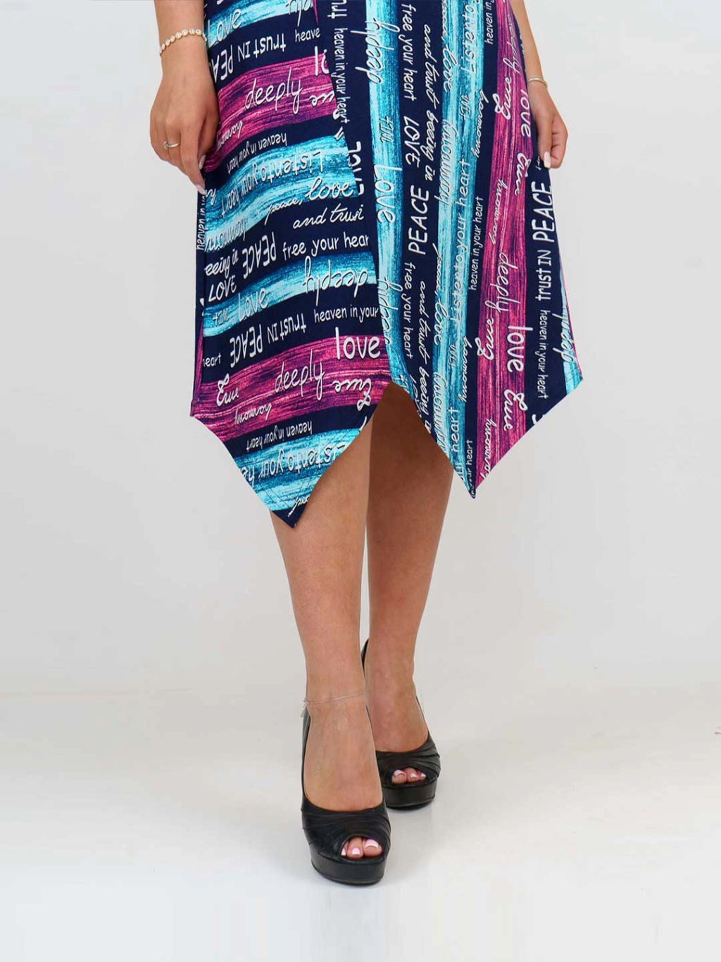 Платье женское, цвет зеленый голубой розовый