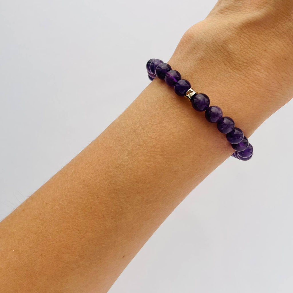 Браслет со вставкой из Аметиста - Радуга самоцветов фото 2