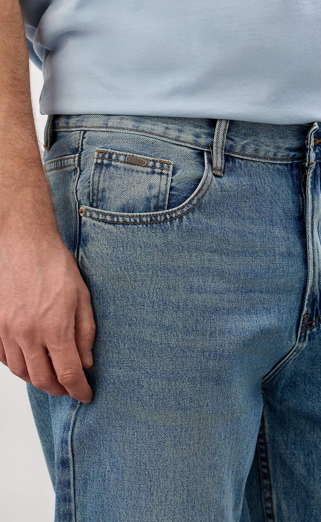 Джинсы муж. F611-0133R m.blue - Fine joyce фото 4