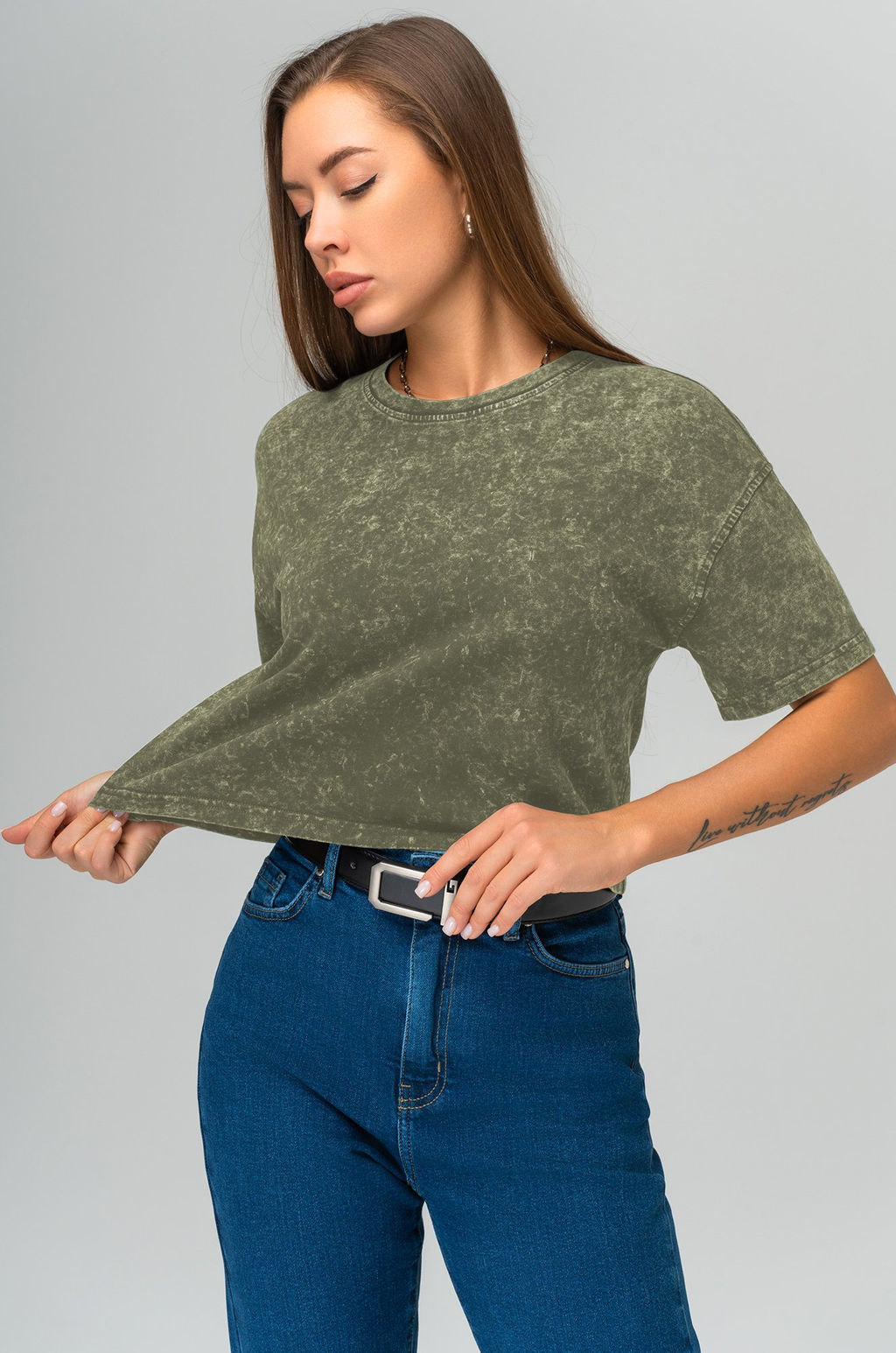 Женская укороченная футболка Happyfox