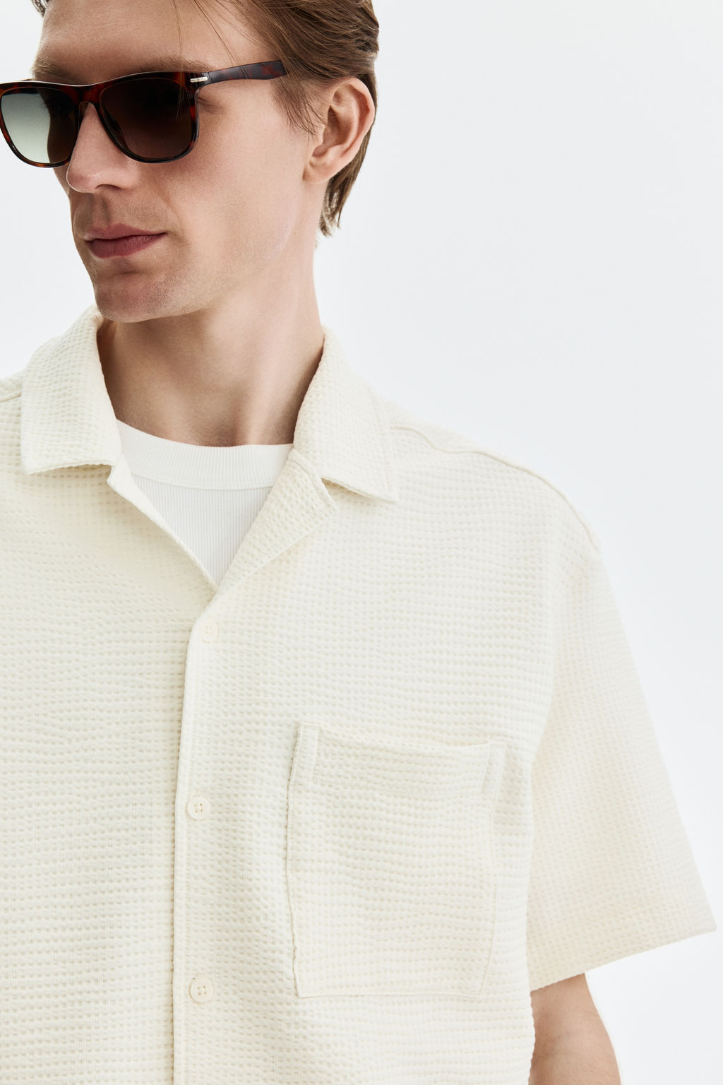 Camisa resort gofrada Relaxed Fit - H&m фото 4