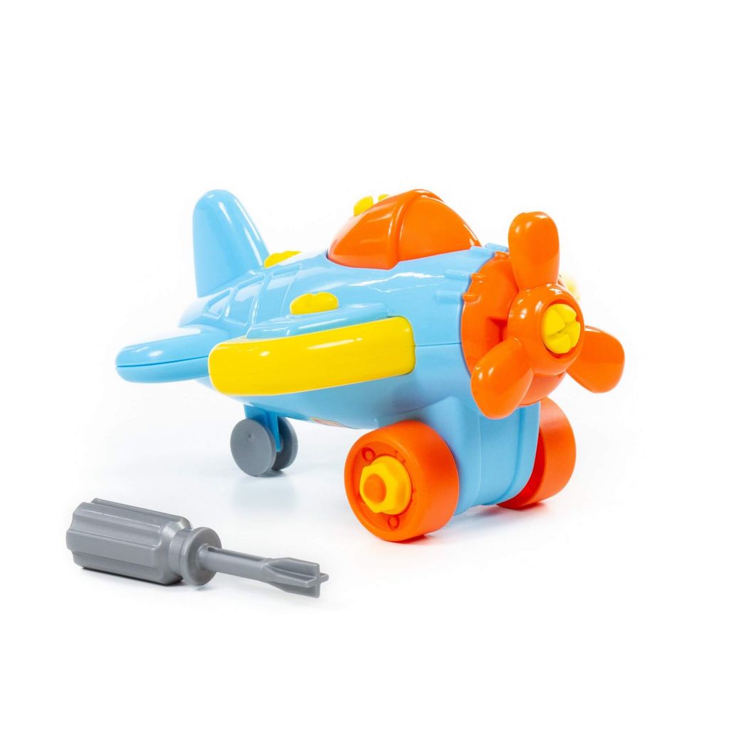 Конструктор-транспорт Самолёт (19 элементов) (в пакете) - Полесье фото 4