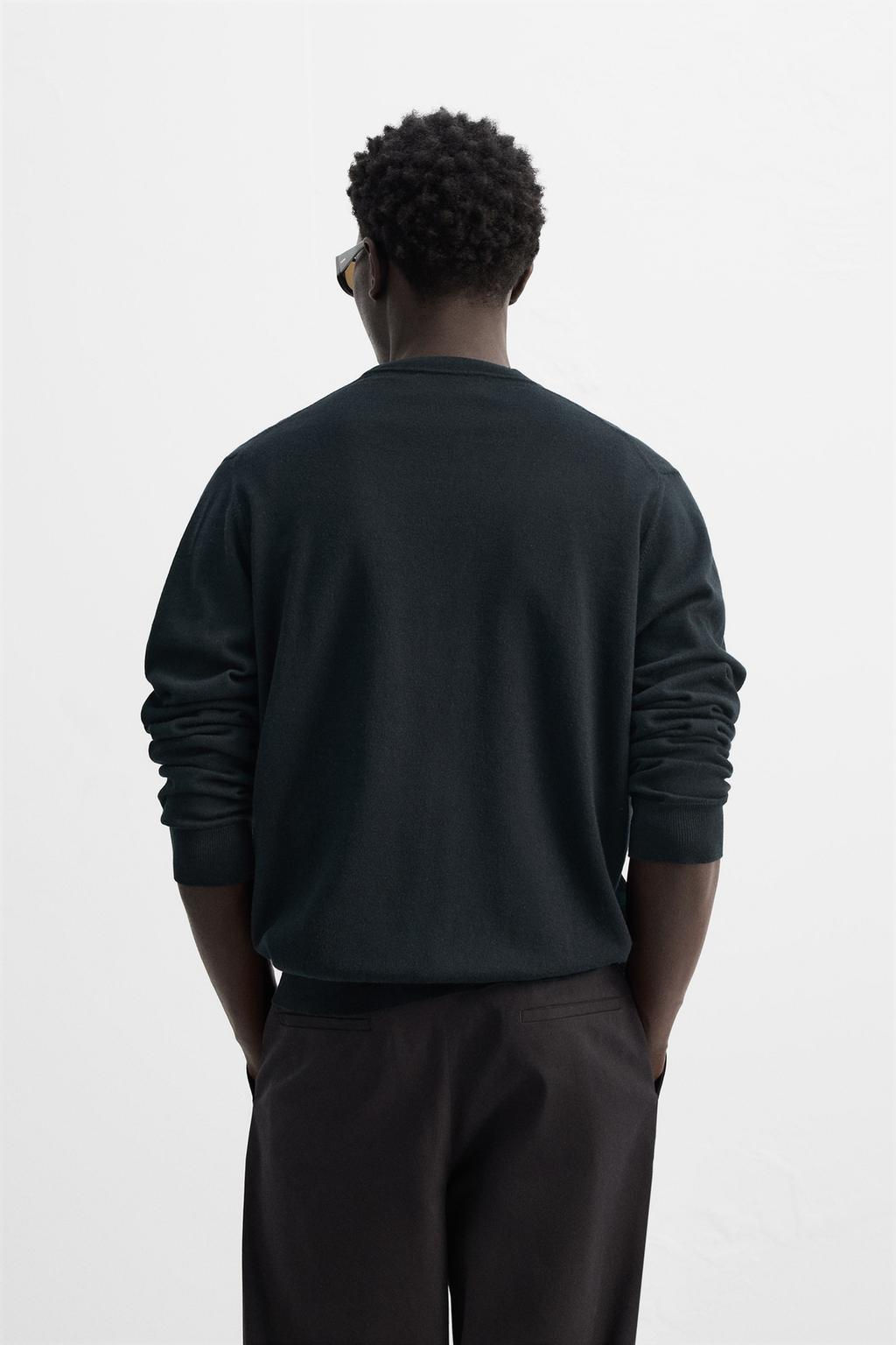 COTTON - WOOL CARDIGAN - Zara фото 3