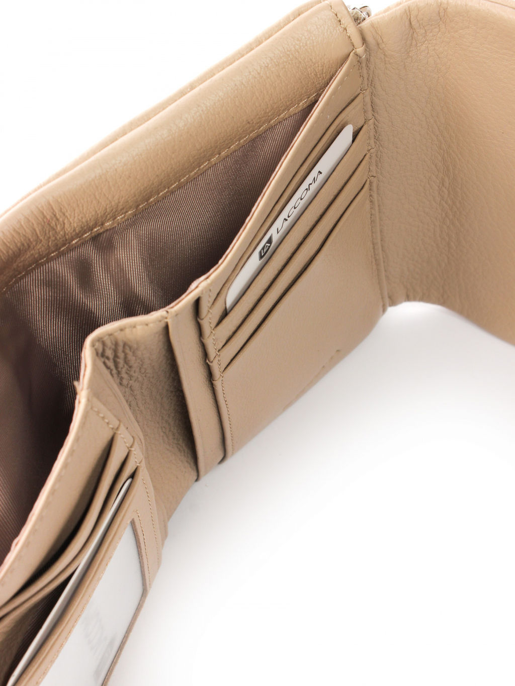 LACCOMA кошелек LA-2089-бежевый натуральная кожа