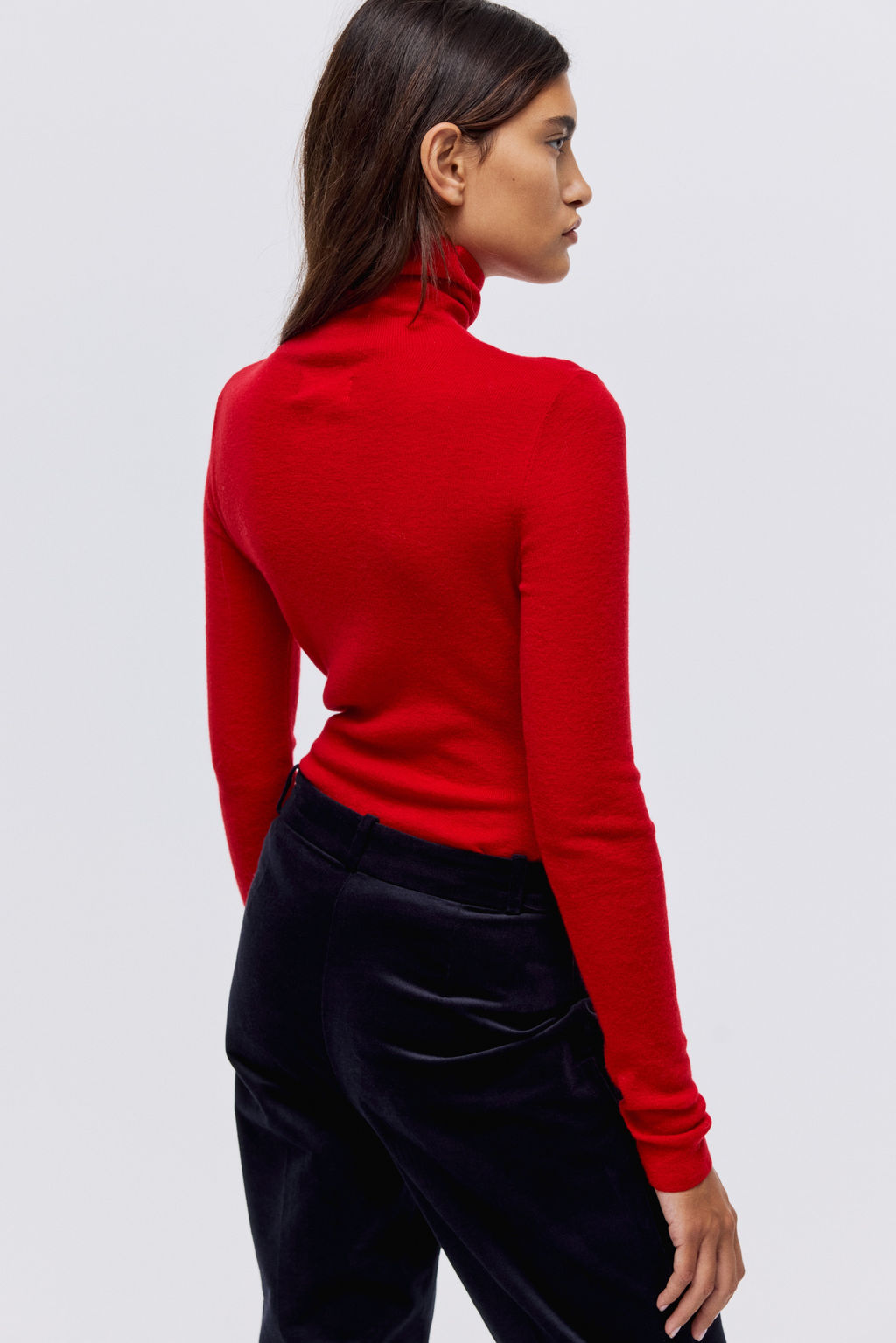 Jersey de cuello alto en mezcla de cachemira - H&m фото 6