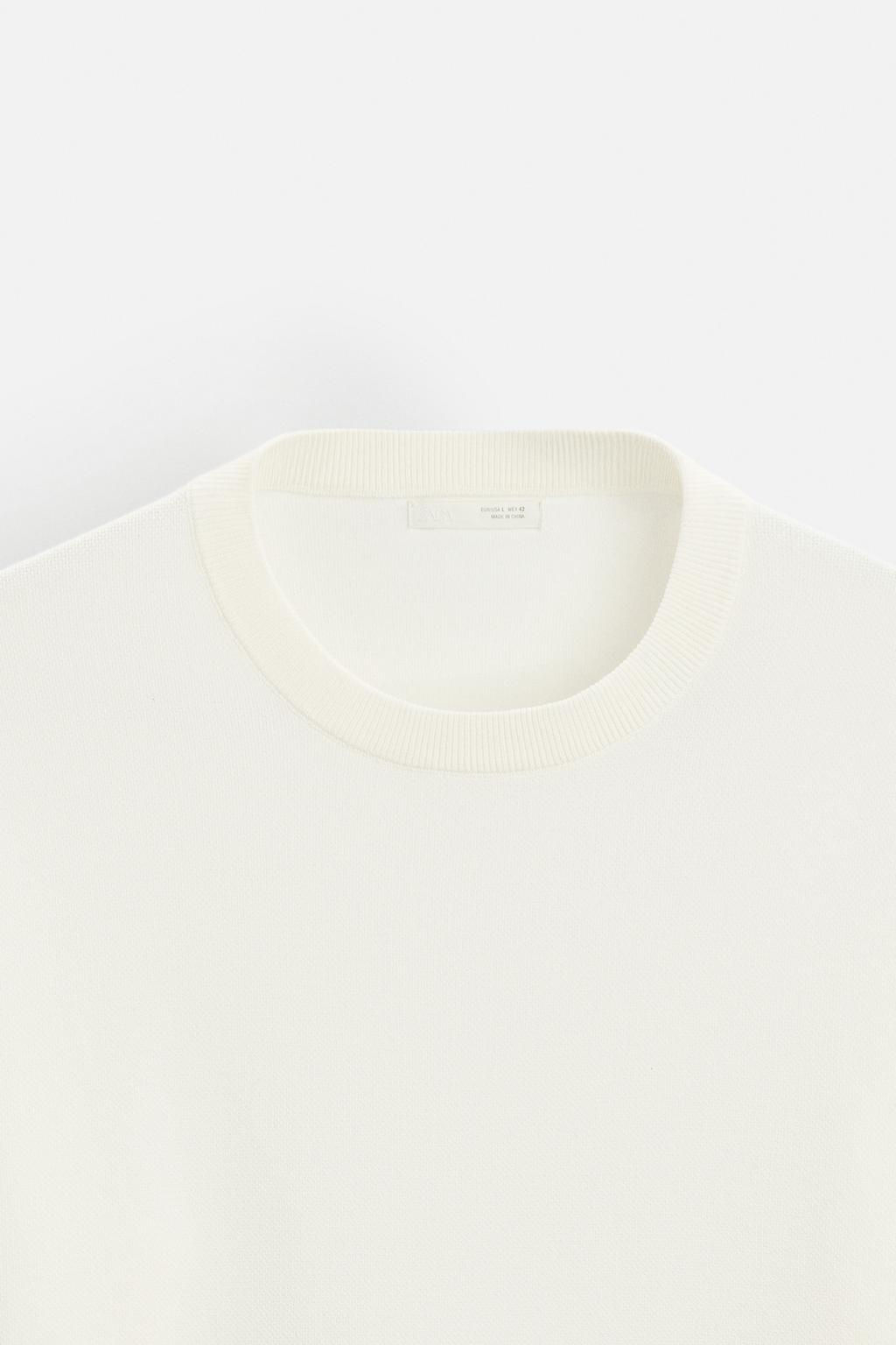 COTTON BLEND TEXTURED SWEATER - Zara фото 24