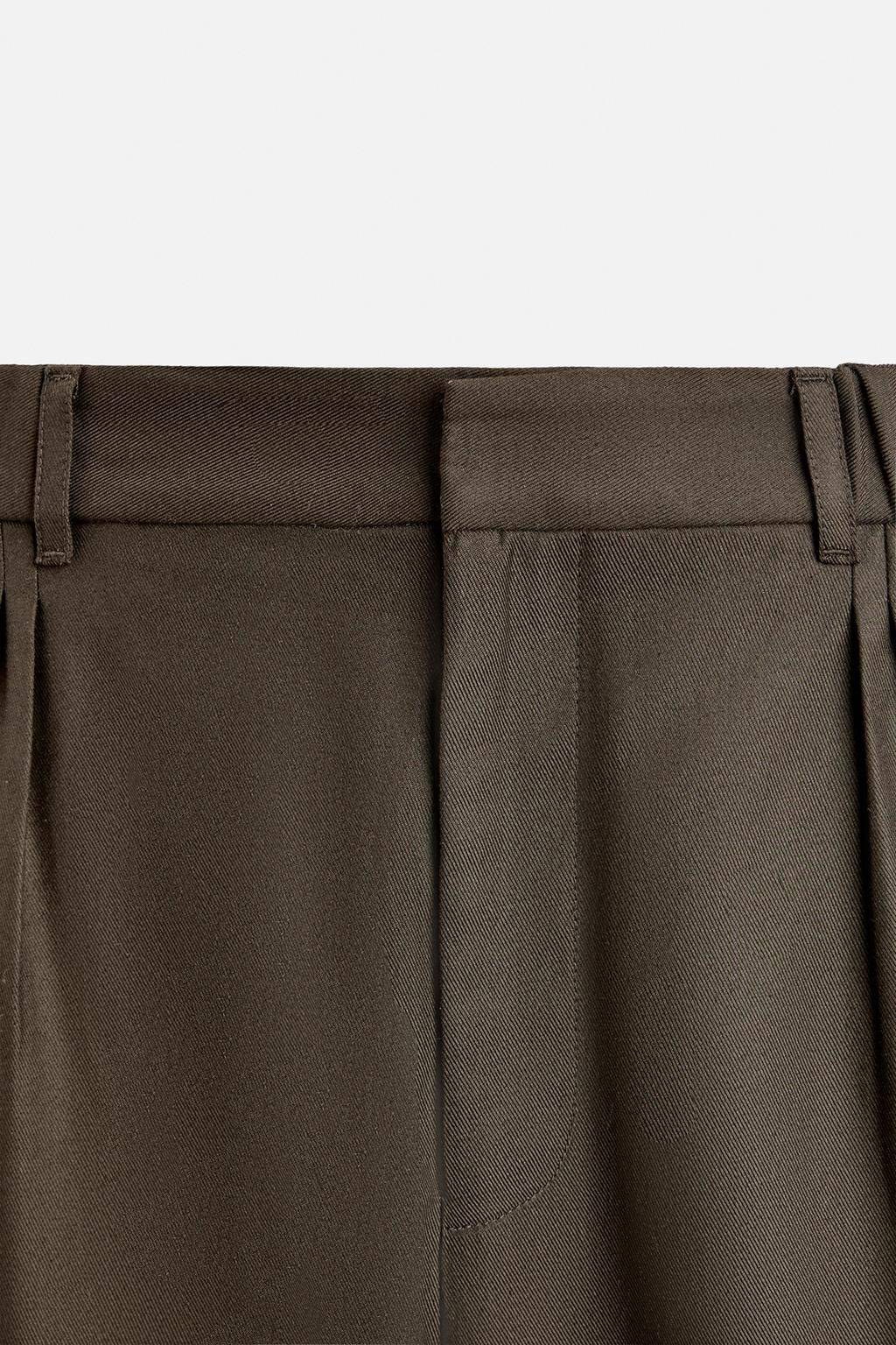 PLEATED JOGGER WAIST TROUSERS - Zara фото 9