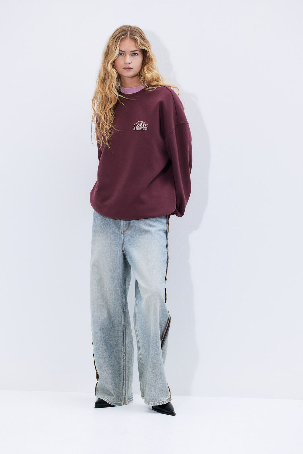 Sudadera oversize con estampado - H&m фото 2