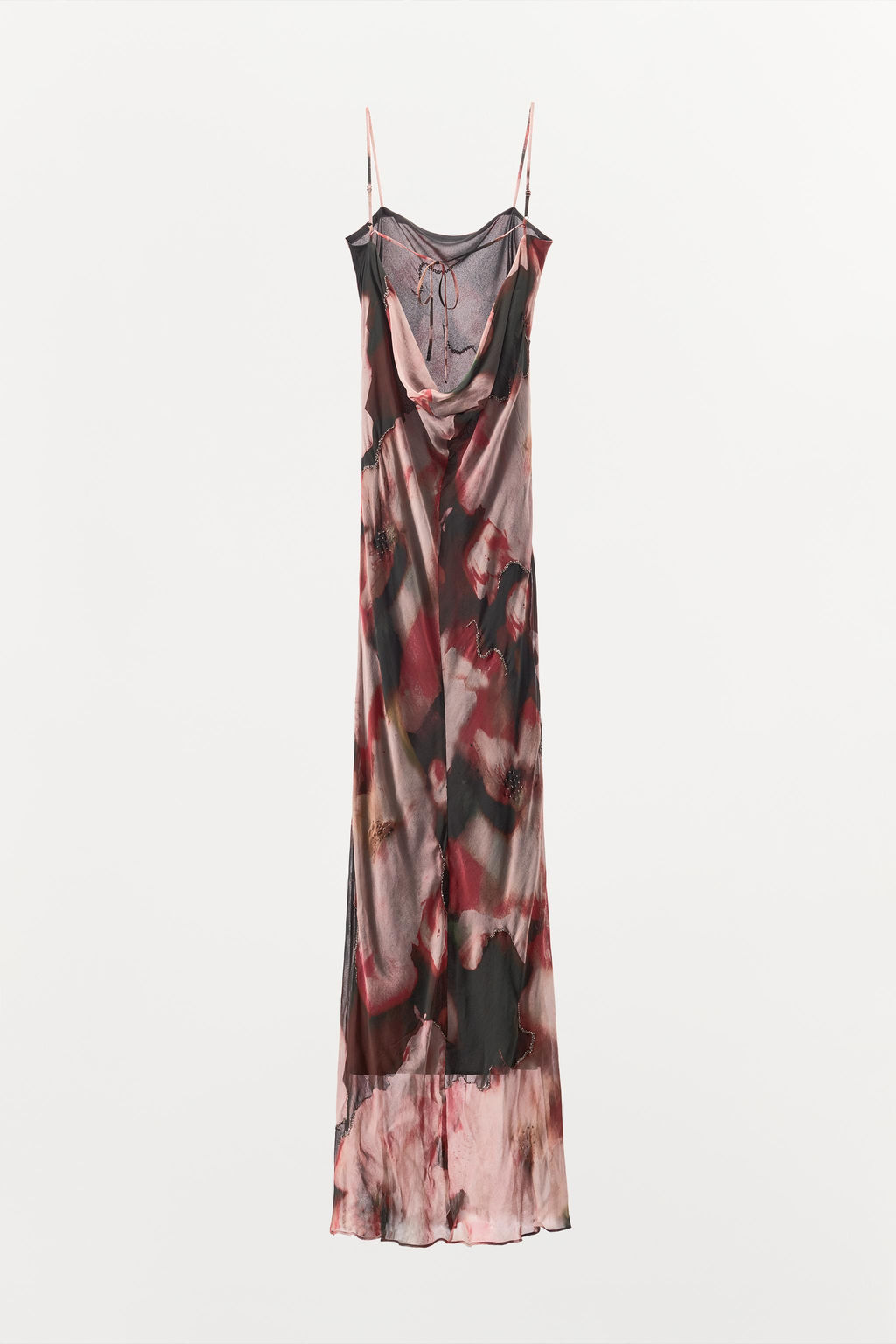 FLORAL BEADED PRINT DRESS - Zara фото 7