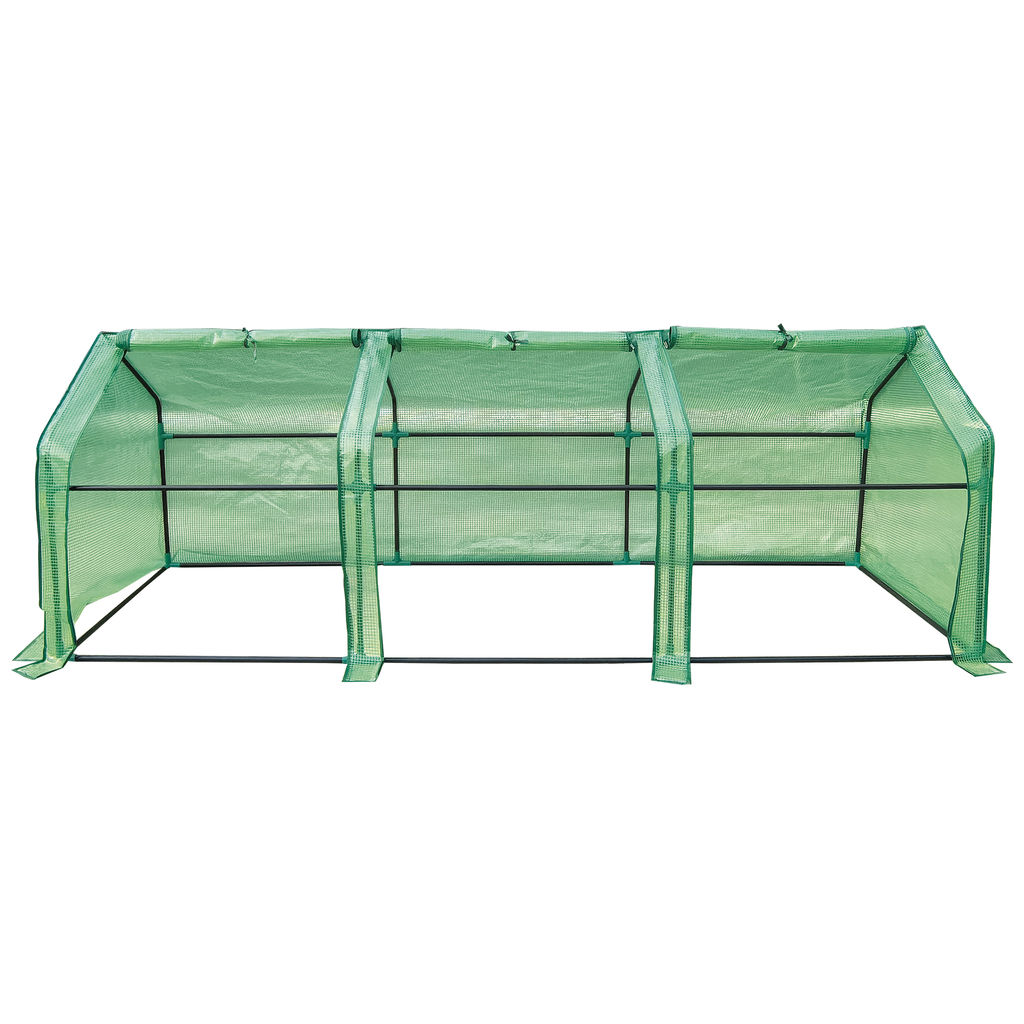 UGH-S33 L270 GREEN/GREEN Парник уличный, 270x90x90см. Металлическая труба в ПВХ, цвет зеленый. Тент из армированного полиэтилена 135г/м2, цвет сетки зеленый. TM ФитоЛето - Volpe фото 11