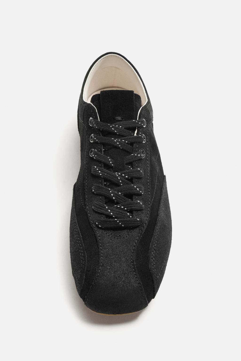 ULTRA-THIN SOLE LEATHER TRAINERS - Zara фото 11