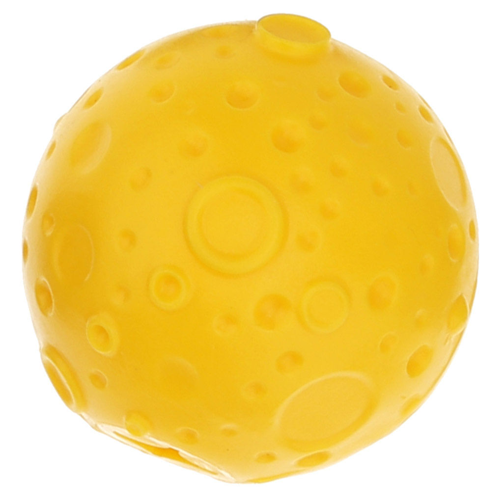 "Пэт тойс (Pet toys)" Игрушка для собаки "Луна" д7см h7,5см, резиновая, для лакомств и сухого корма, на картоне, цвета в ассортименте: желтый, серый, черный (Китай)