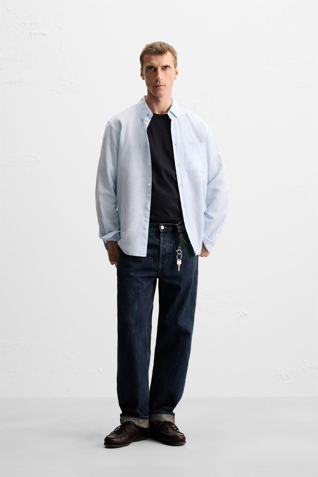 COTTON - LINEN SHIRT - Zara фото 2
