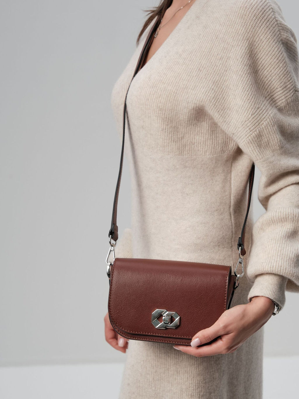 Сумка кожаная Deboro 30879 рыжий