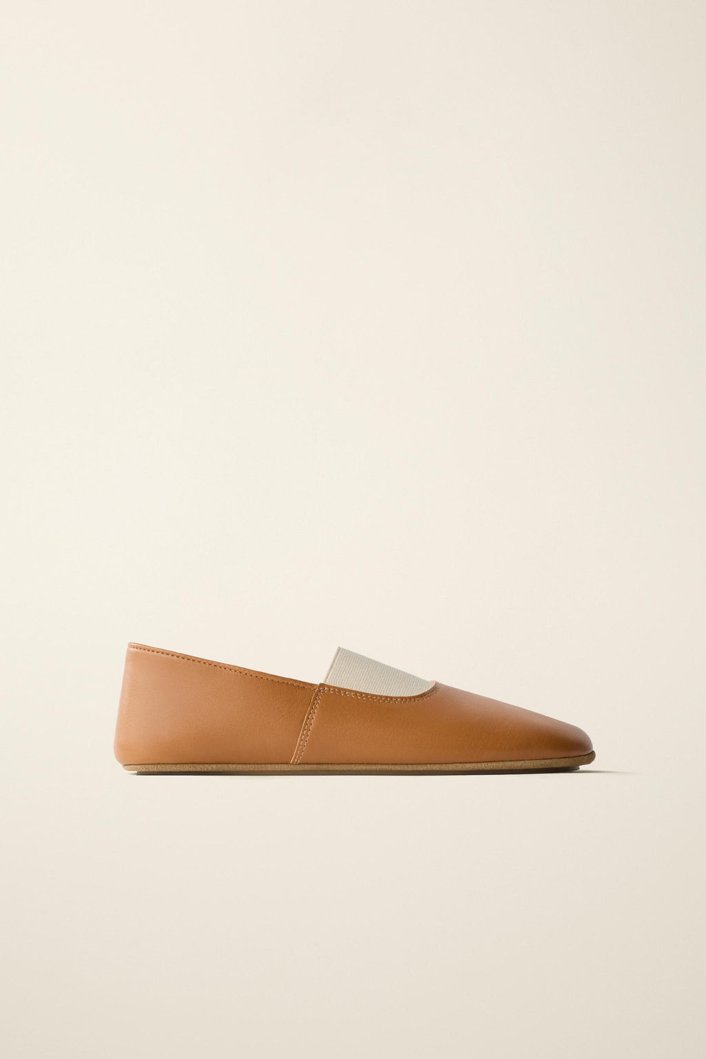BAILARINA PIEL CREATED BY CARAMEL LONDON X ZARA / Marr?n  фото 2