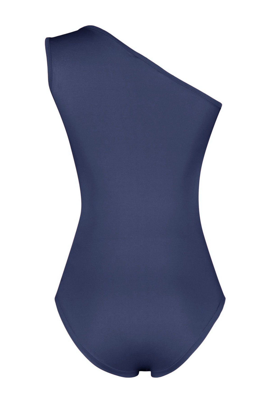 Indigo Asimetrik Yaka Cut Out Detayl? Esnek C?tc?tl? Orme Body TWOSS23BD00014