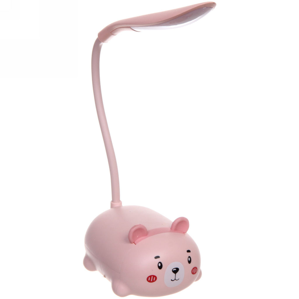 Цена за 2 шт. Светильник настольный "Marmalade-Мишка" LED 28,5*9,2*6,8см USB 5v 3w, Розовый