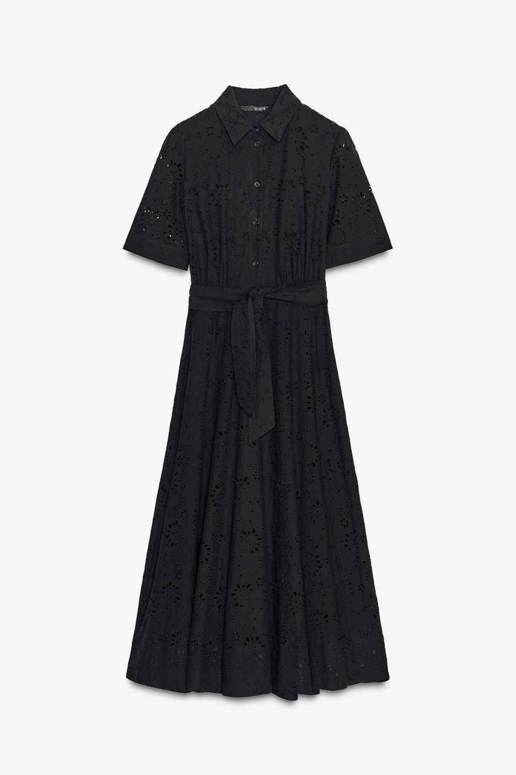 ZW COLLECTION EMBROIDERED SHIRT DRESS - Zara фото 17