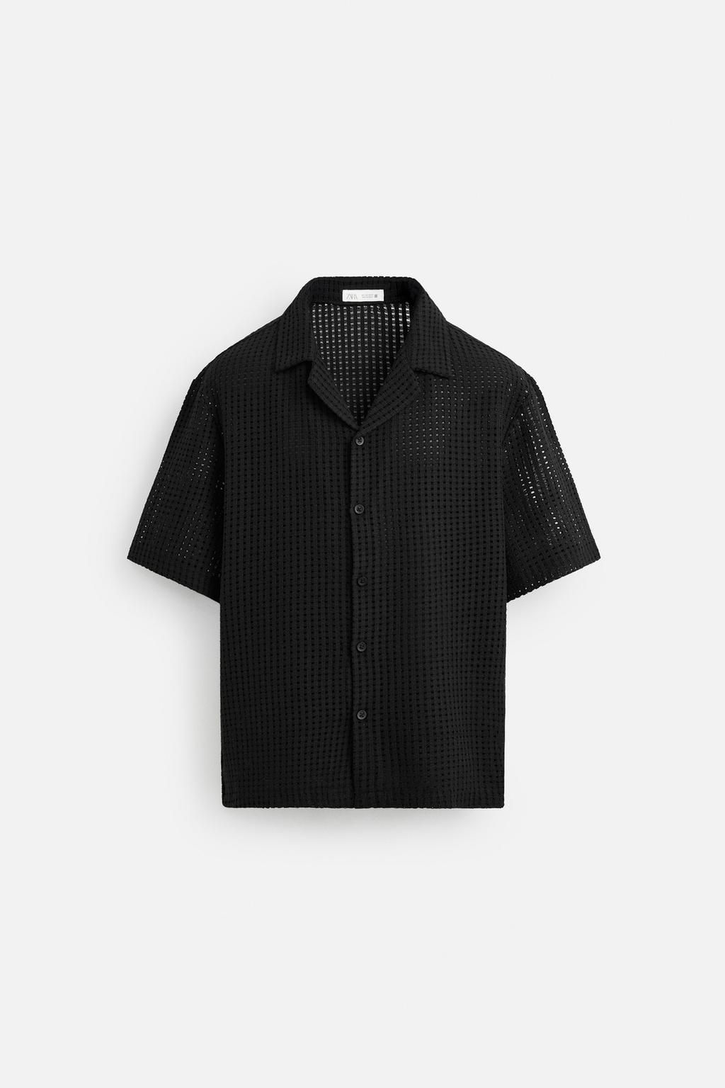 OPEN JACQUARD SHIRT - Zara фото 2