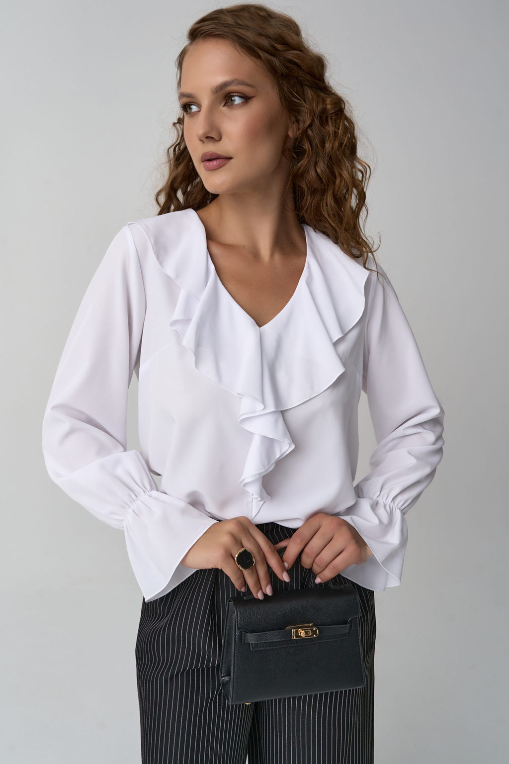 Блузка Мишель (белый) - Эльза фото 13