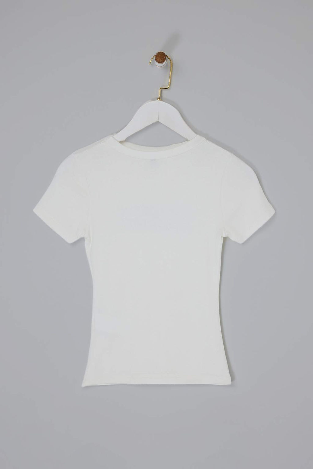 Ekru Slogan Fitted/Vucuda Oturan Pamuk Ribana Orme T-Shirt TWOSS26TS00071 - Trendyolmilla фото 6