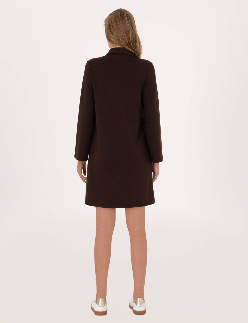 Kahverengi A Kesim Modal Kar___ml_ _rme Elbise - Pierre cardin фото 4