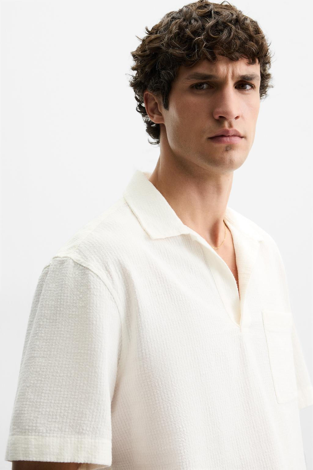 JACQUARD POLO SHIRT - Zara фото 5