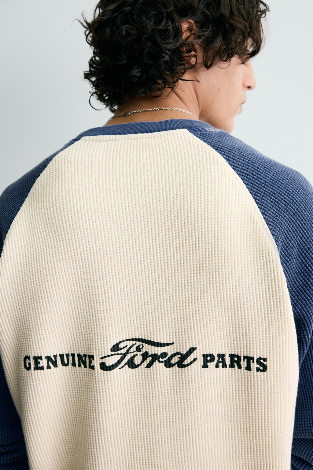 FORD  COLOUR BLOCK WAFFLE-KNIT T-SHIRT - Zara фото 13