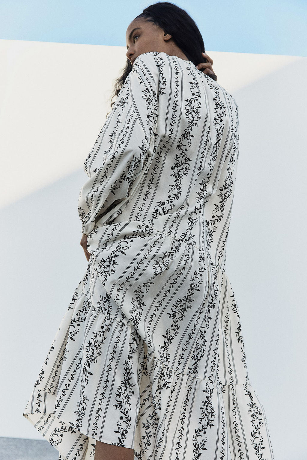 Maxivestido escalonado - H&m фото 3