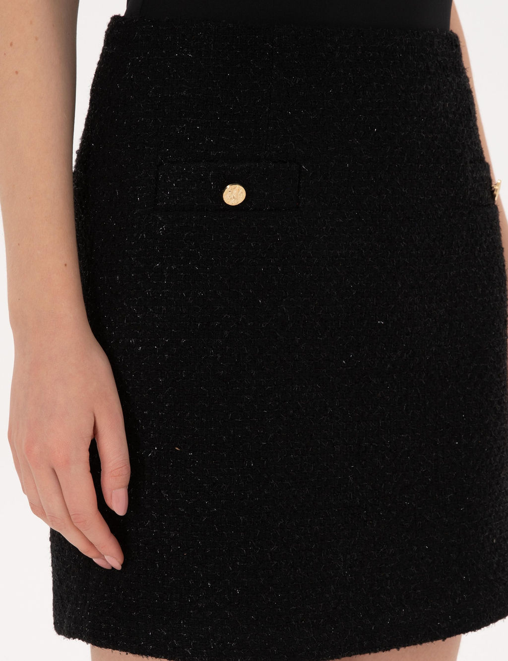 Siyah A Kesim Dokuma Etek