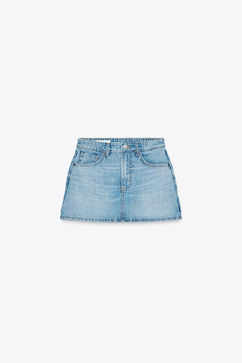 TRF DENIM SKORT - Zara фото 6