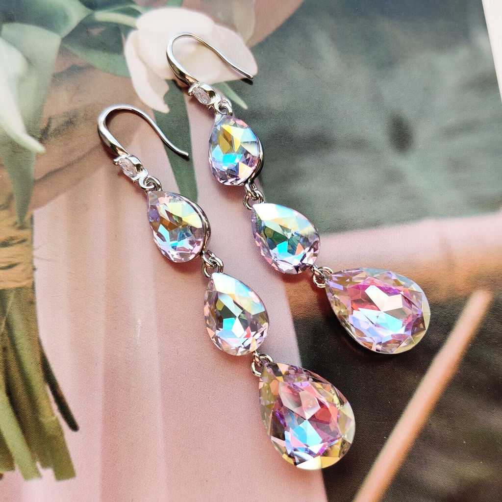 Серьги с чешскими кристаллами