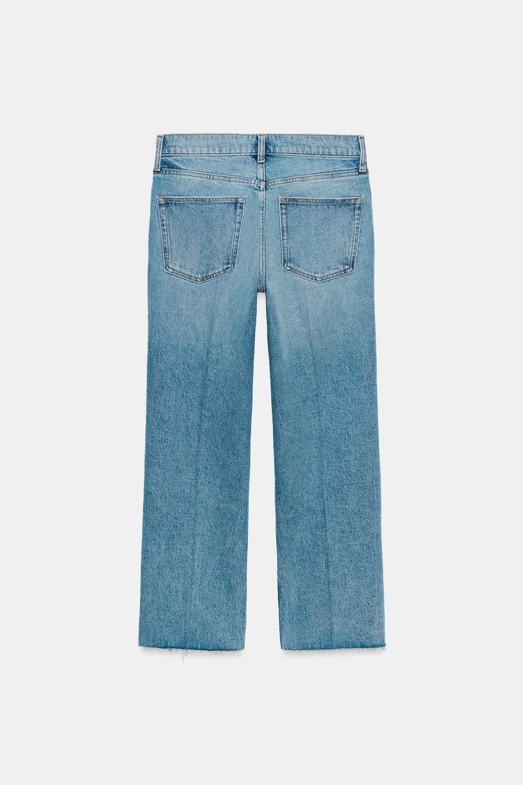 JEANS ZW COLLECTION CROPPED FLARE TIRO MEDIO / Azul lavado - Zara фото 8