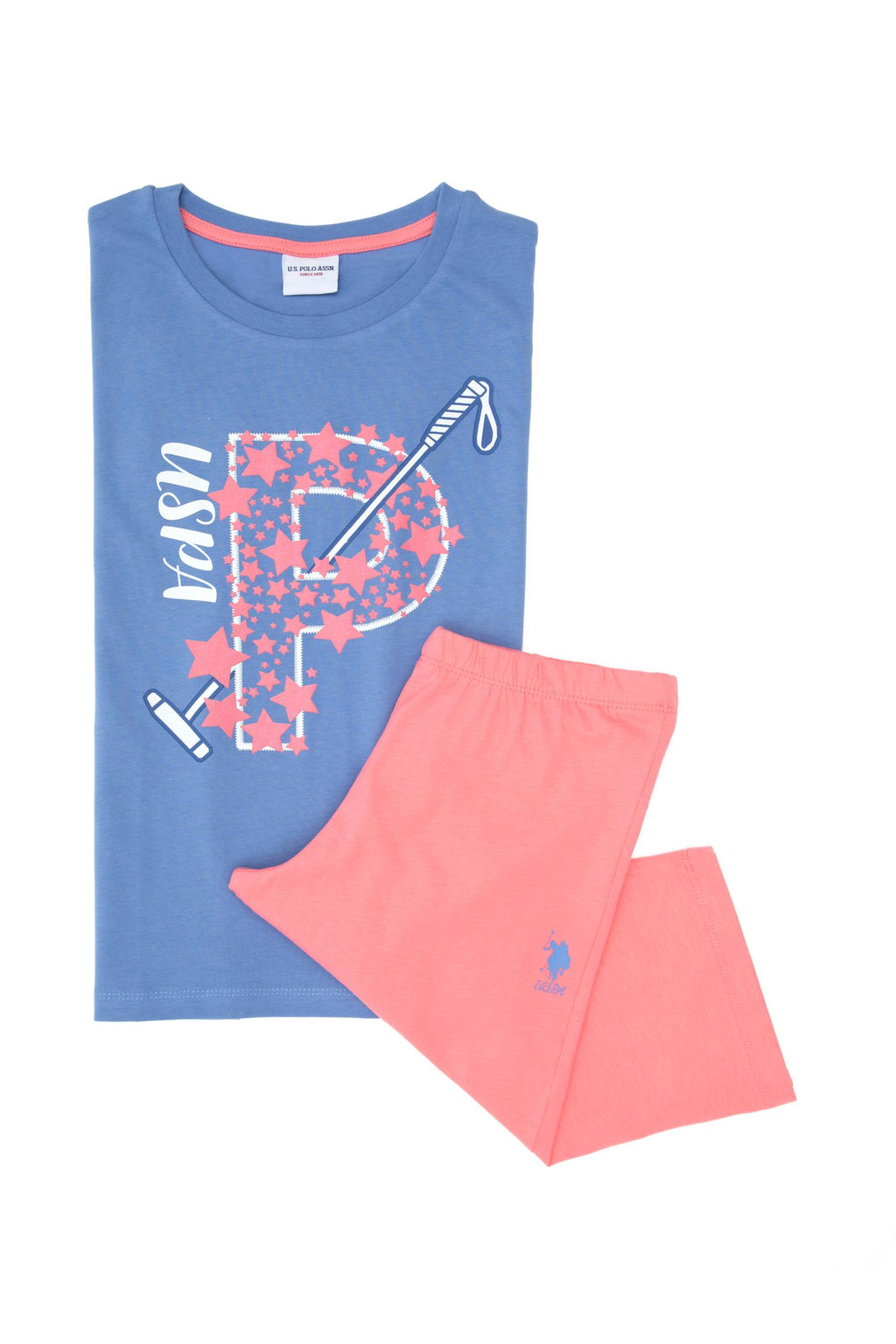 K_z _ocuk Mavi Pijama Tak_m_ Sepette S_rpriz _ndirim - U.s. polo assn фото 8
