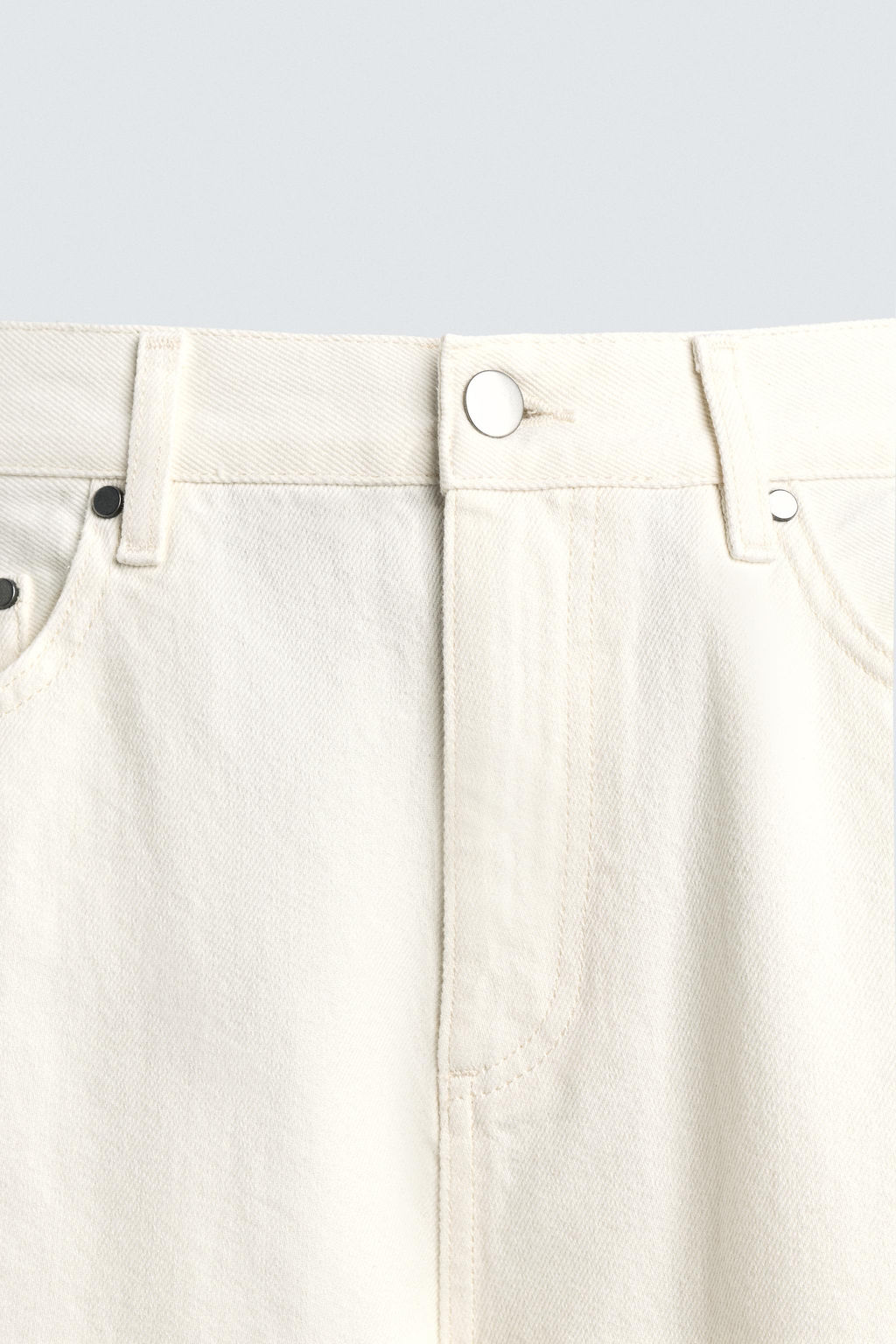 TAPERED WIDE-LEG JEANS - Zara фото 9