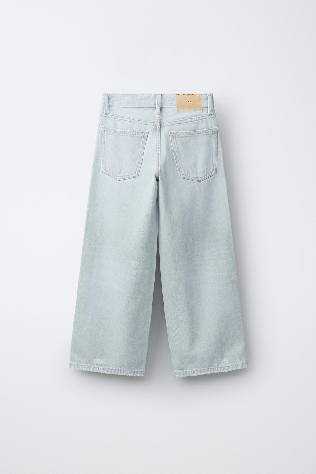 JEANS WIDE LEG ROTOS / Azul claro - Zara фото 2