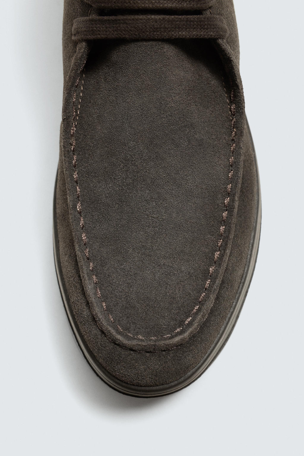 LEATHER MOC TOE SHOES - Zara фото 13