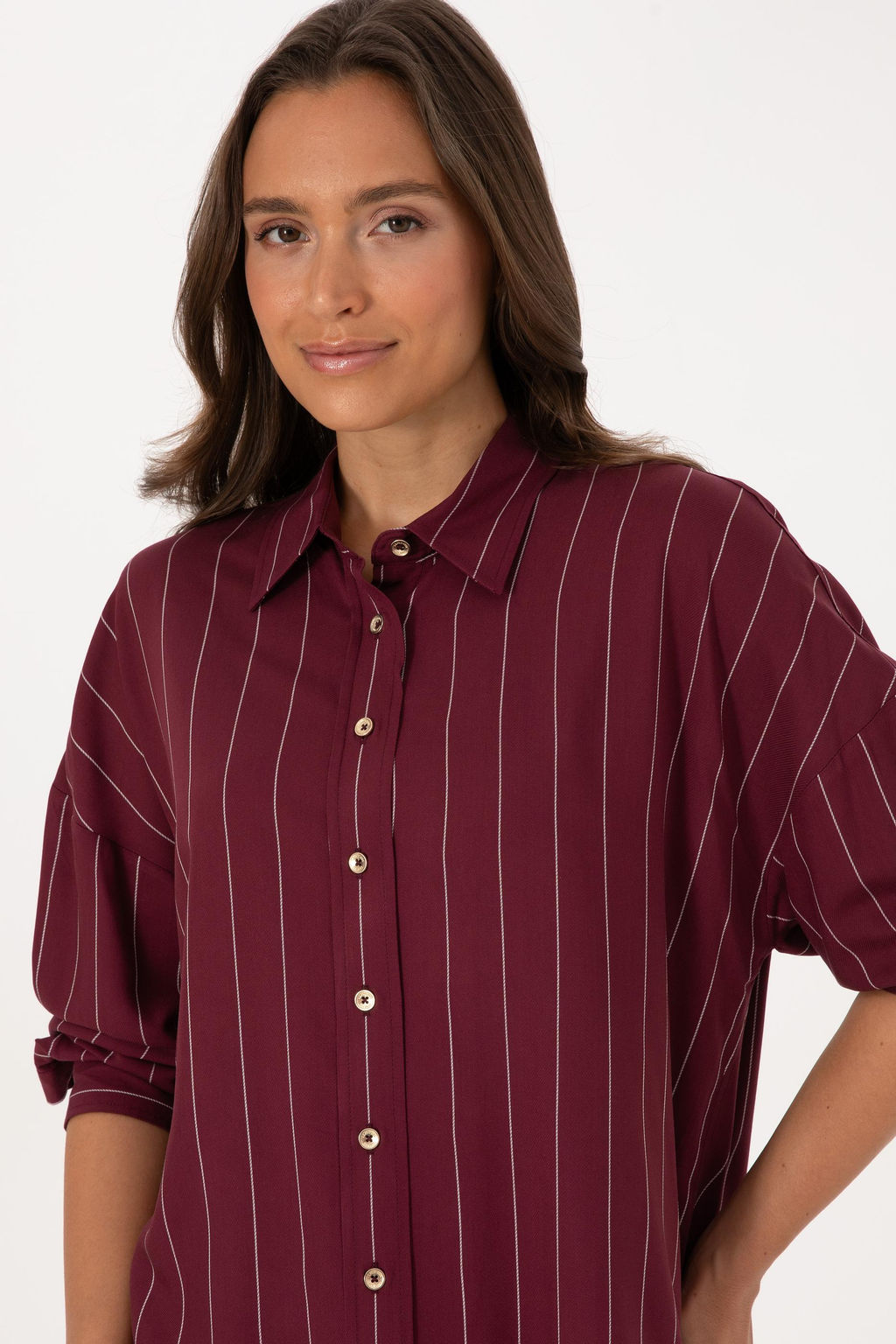 Kad_n Bordo Uzun Kollu G_mlek Sepette S_rpriz _ndirim - U.s. polo assn фото 2