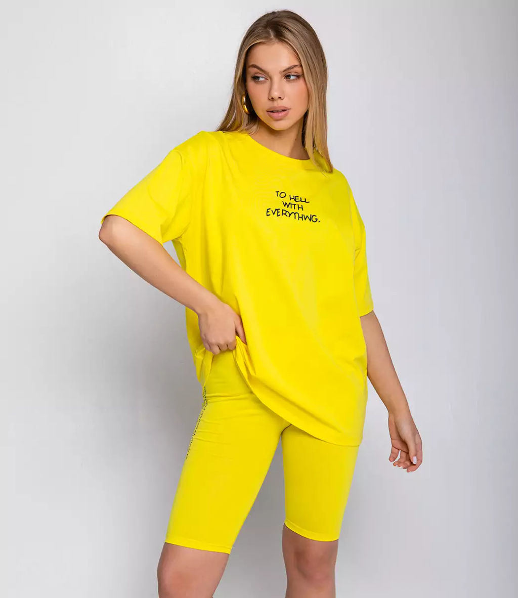 Спортивный костюм #КТD6, жёлтый