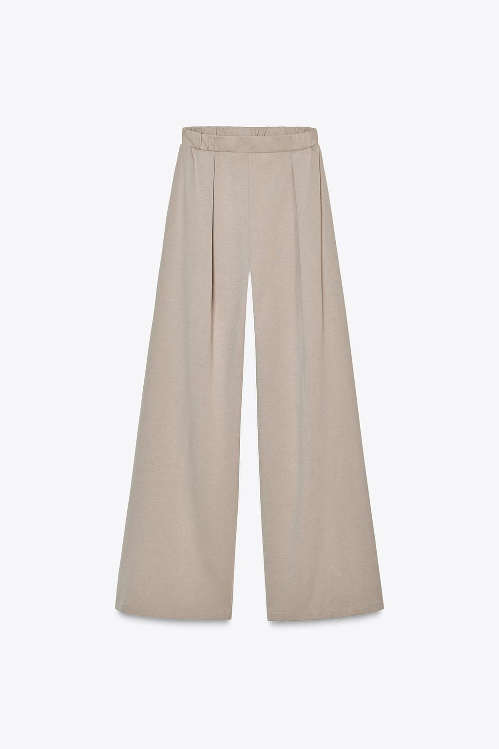 WASHED-EFFECT INTERLOCK TROUSERS - Zara фото 6