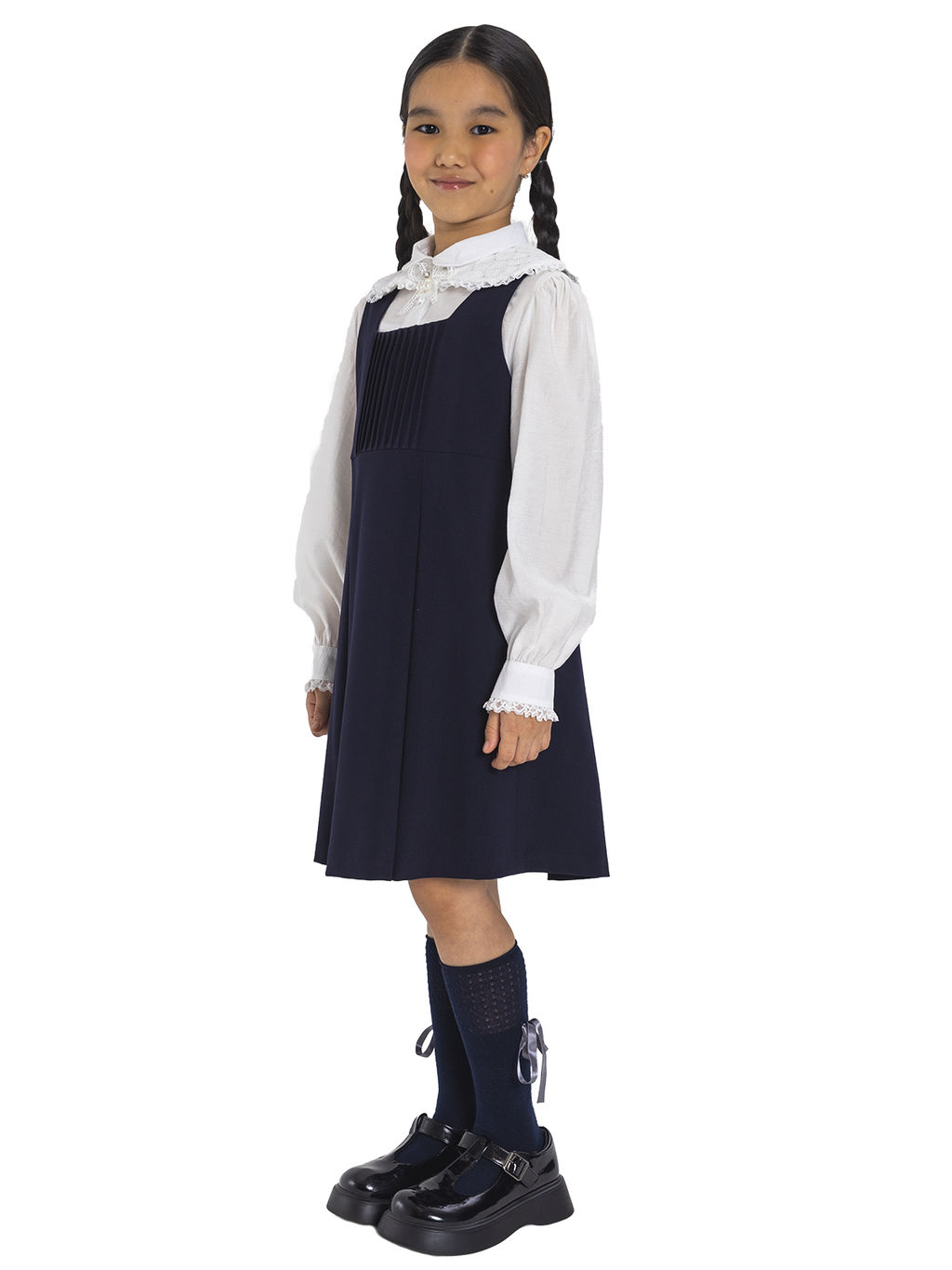 Школьный сарафан для девочки О75716 - Карамелли фото 3