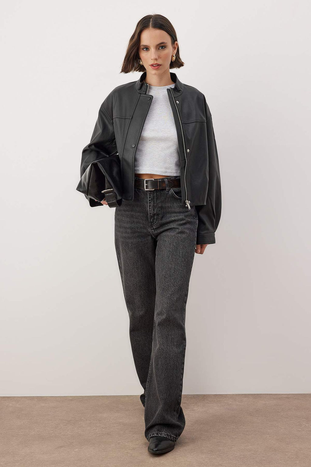 Mavi Yuksek Bel Bel Wide Leg Jeans TWOAW26JE00079 - Trendyolmilla фото 9