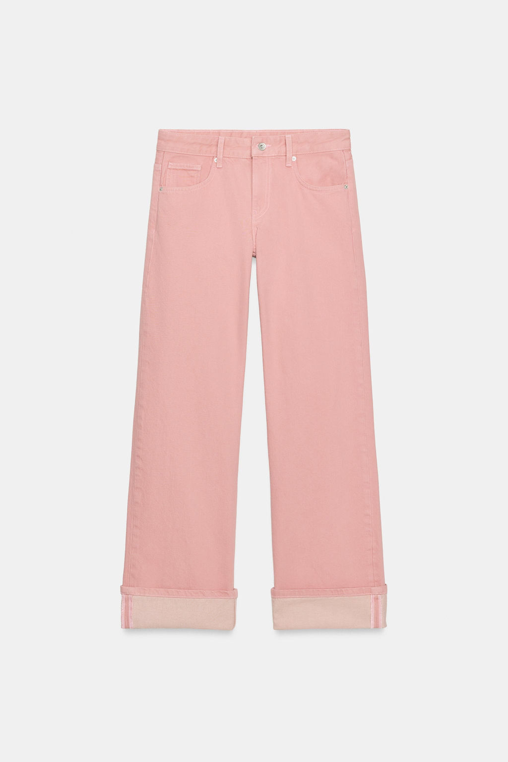 TRF LOW-RISE LOOSE FOLDED JEANS - Zara фото 6