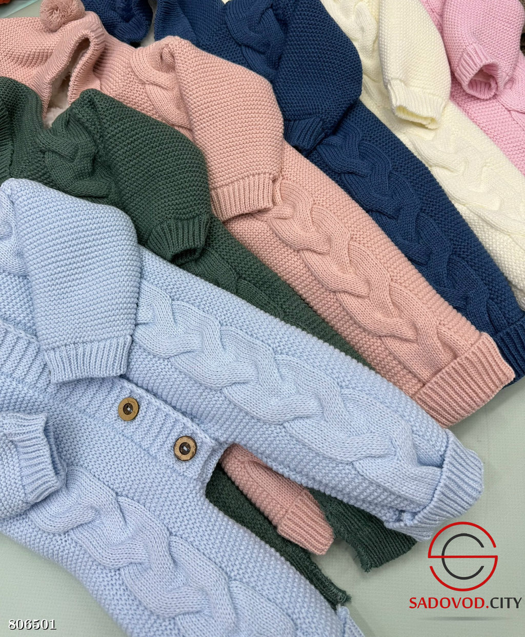 Вязаный детский комбинезон на меху - Bruno фото 2