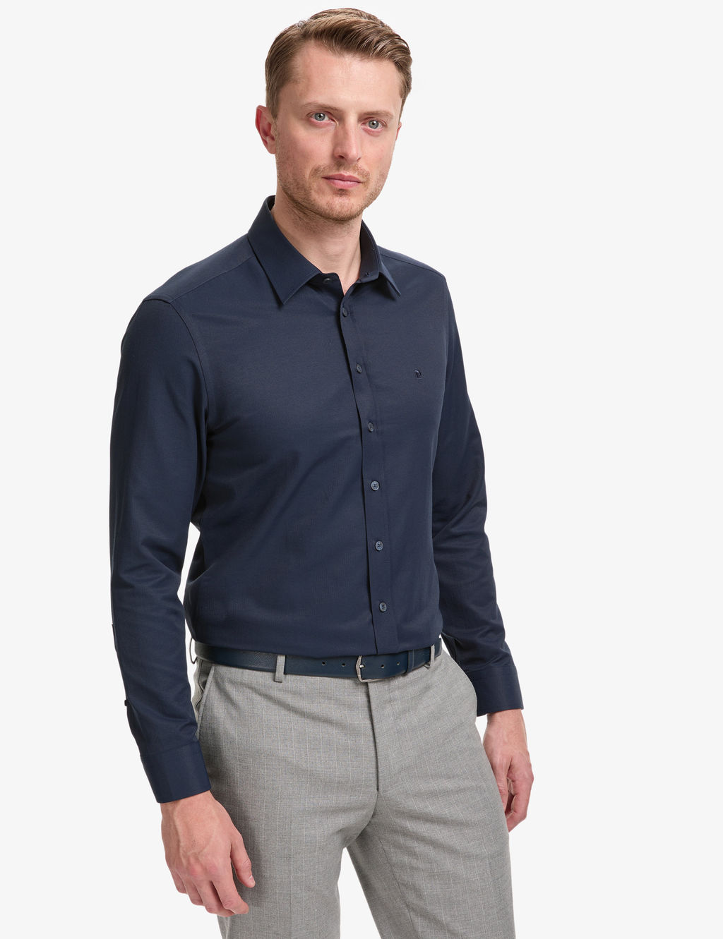 Lacivert Slim Fit Arm_rl_ Uzun Kollu G_mlek
