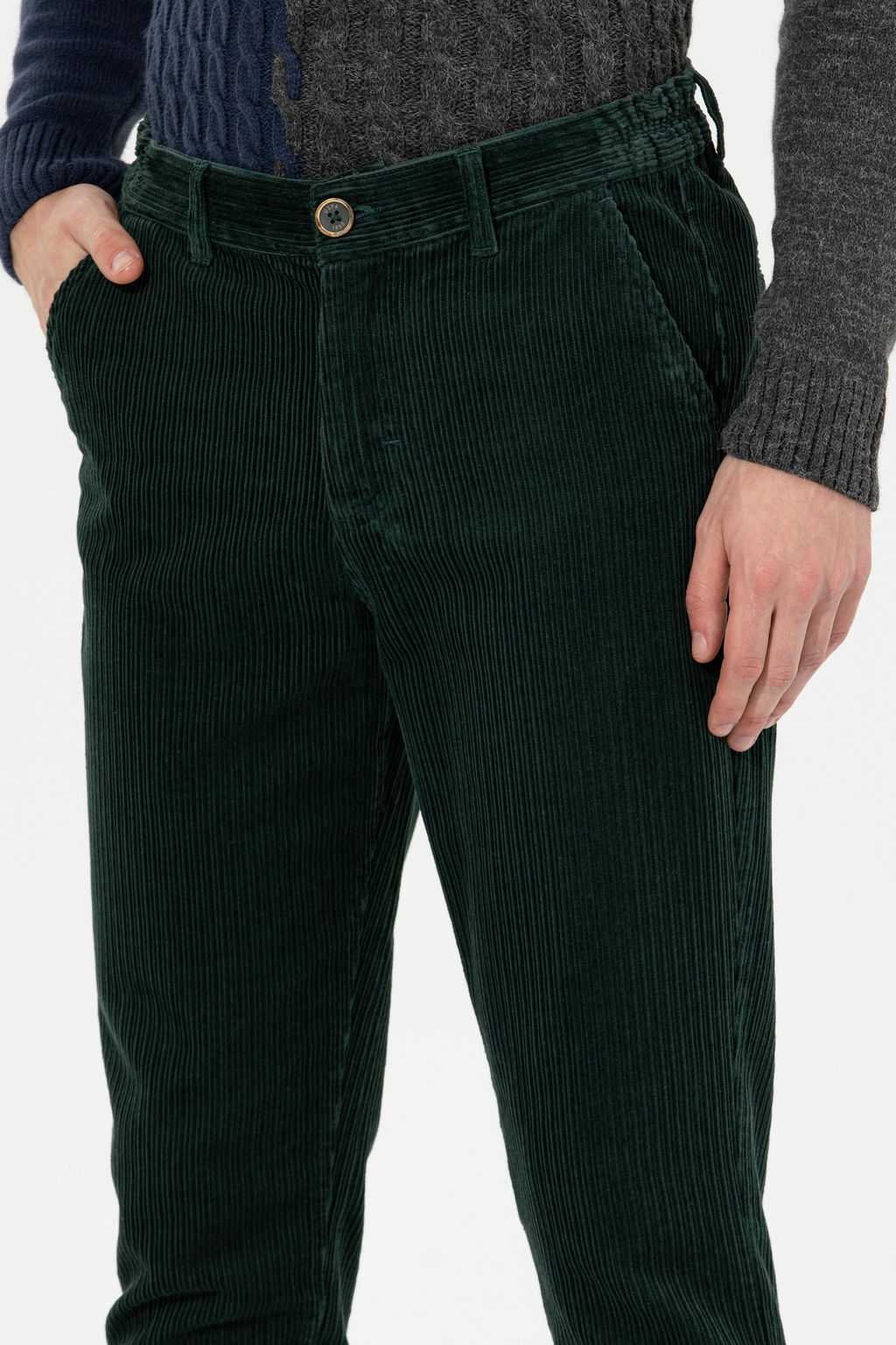 Мужские темно-зеленые брюки чинос - U.s. polo assn фото 19