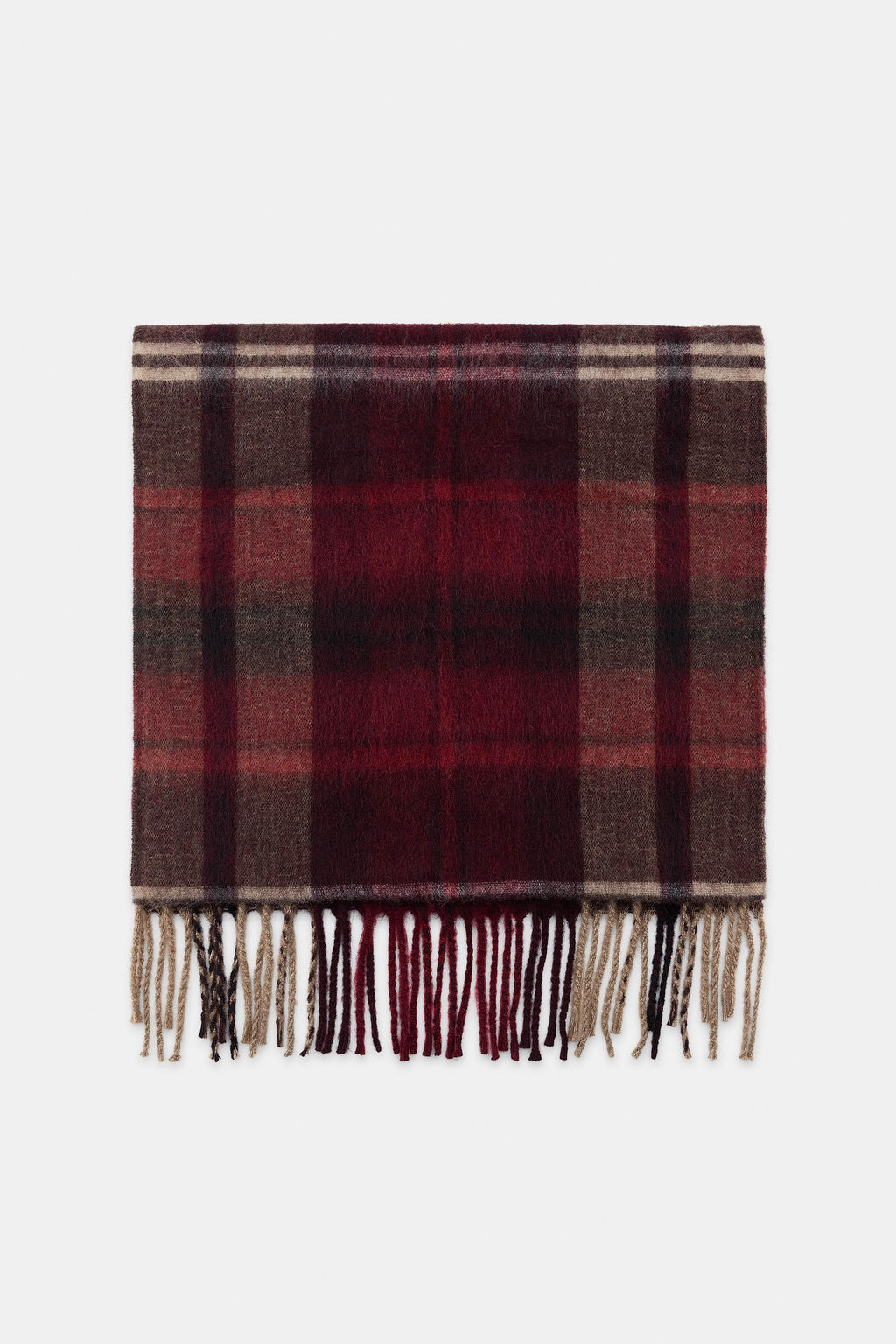 JACQUARD CHECK SCARF - Zara фото 4