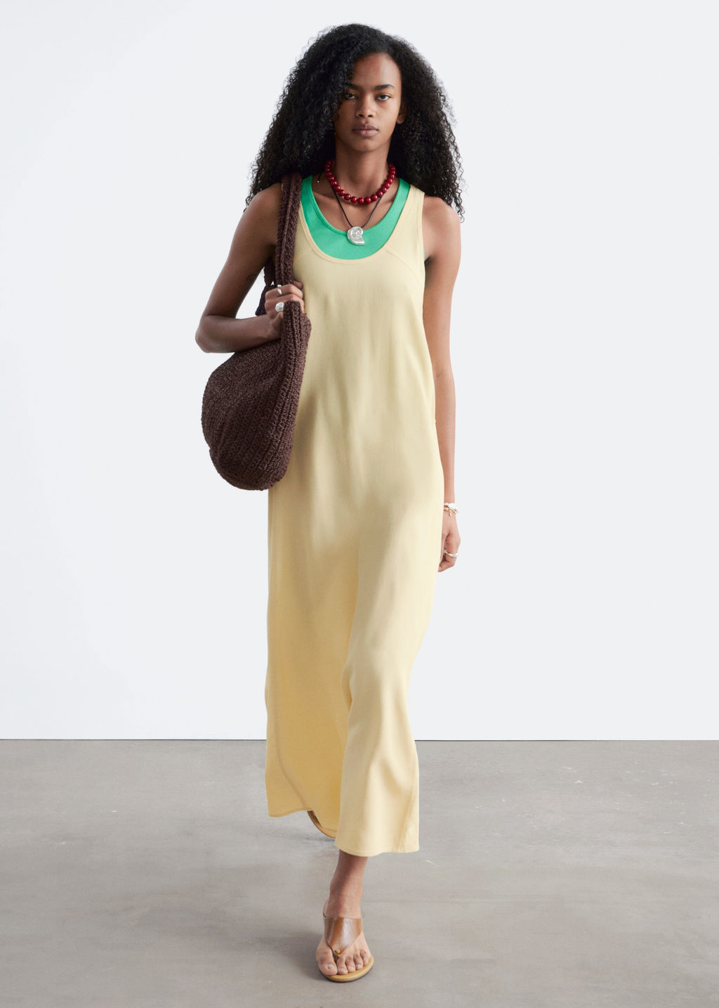 Vestido midi con escote redondo - H&m фото 2
