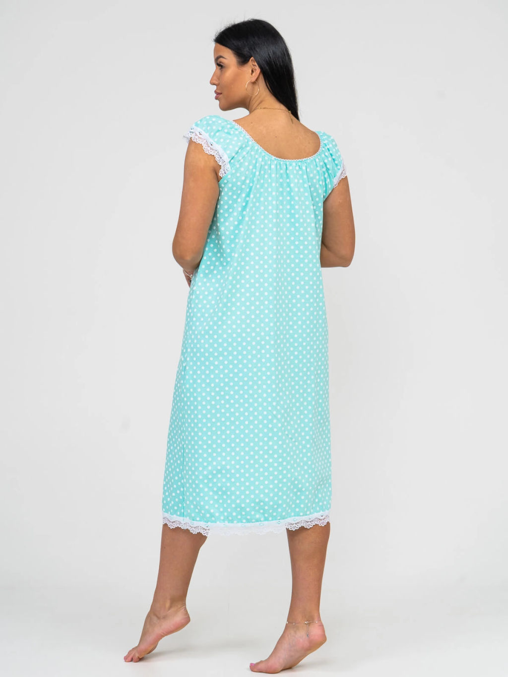 Ночная сорочка женская, цвет бирюзовый